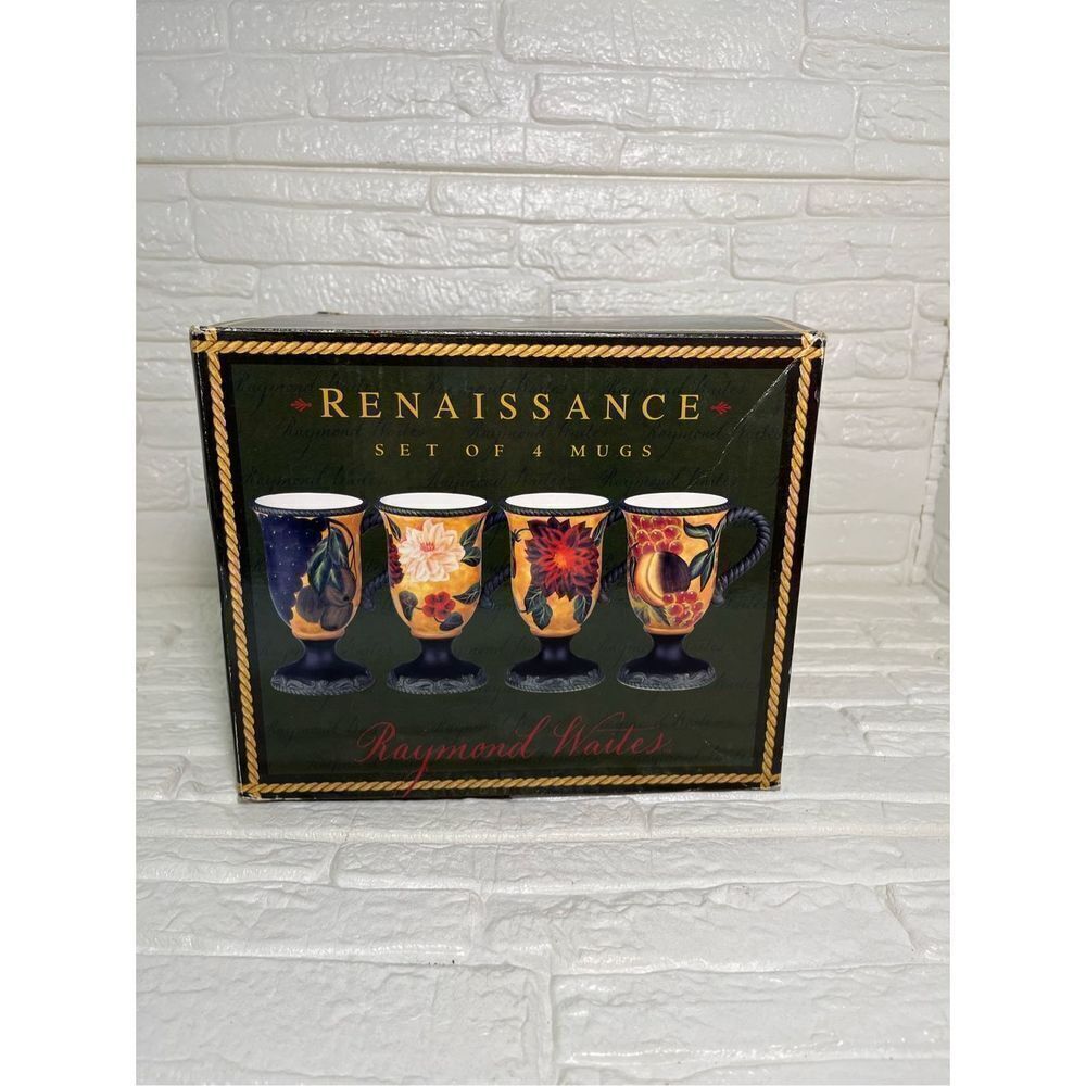 Raymond Waites Brocade Mugs -Set of 3